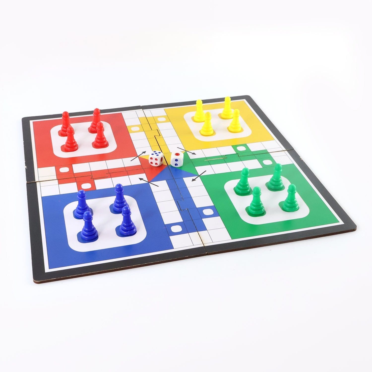 wooden portable ludo board game for kids and adults. pocket ludo game