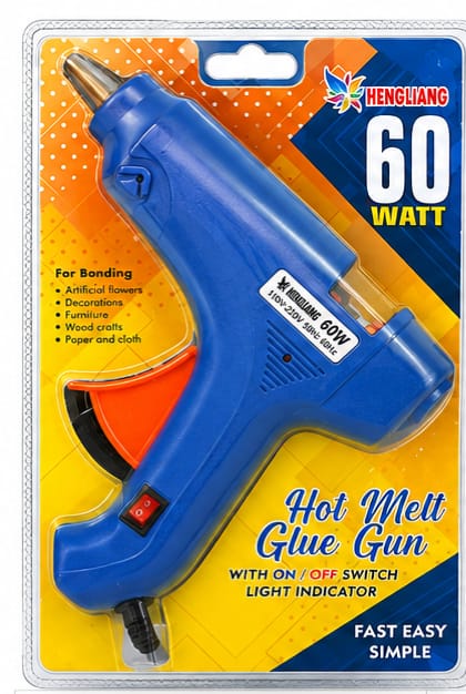 60W HOT MELT GLUE GUN WITH ON/OFF SWITCH