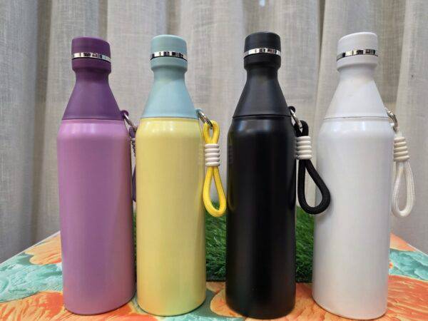 Gradient Stainless Steel Water Bottle with Carry Strap911026