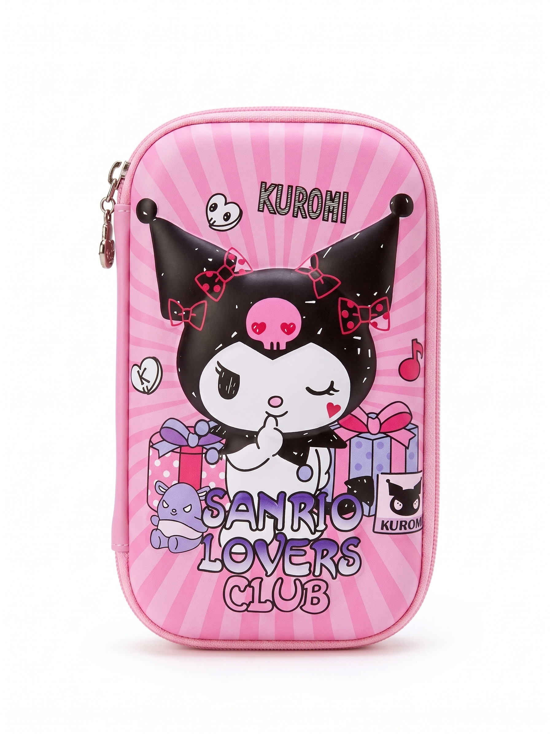 Cute Cartoon Pencil Case for Girls, Large Zipper Stationery Pouch with Printed Character Design, Portable School Pencil Box & Organizer for Pens, Pencils, Erasers and Stationery