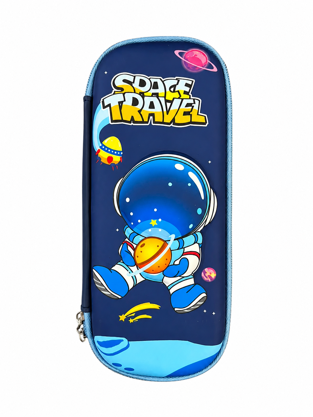 Space Travel Astronaut Pencil Case for Kids | Zipper Pen & Stationery Organizer
