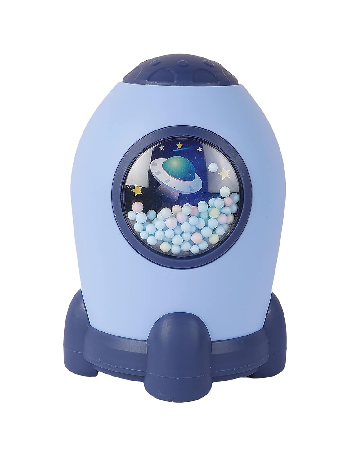 Space Rocket Money Bank for Kids | Cute Plastic Coin Bank & Savings Box for Children