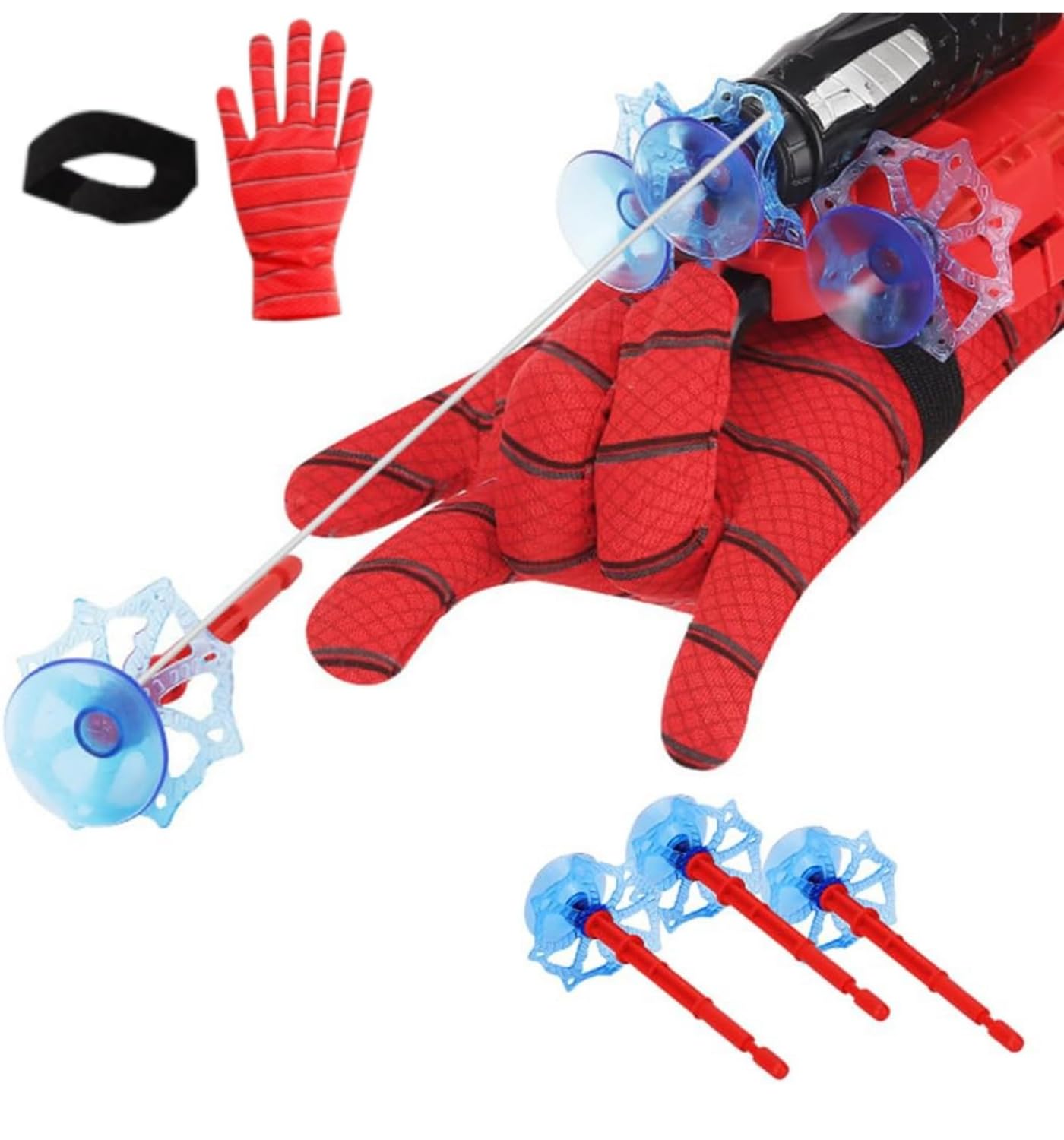 Spider Web Shooter Toy for Kids with Suction Cup Darts, Wrist Launcher & Glove