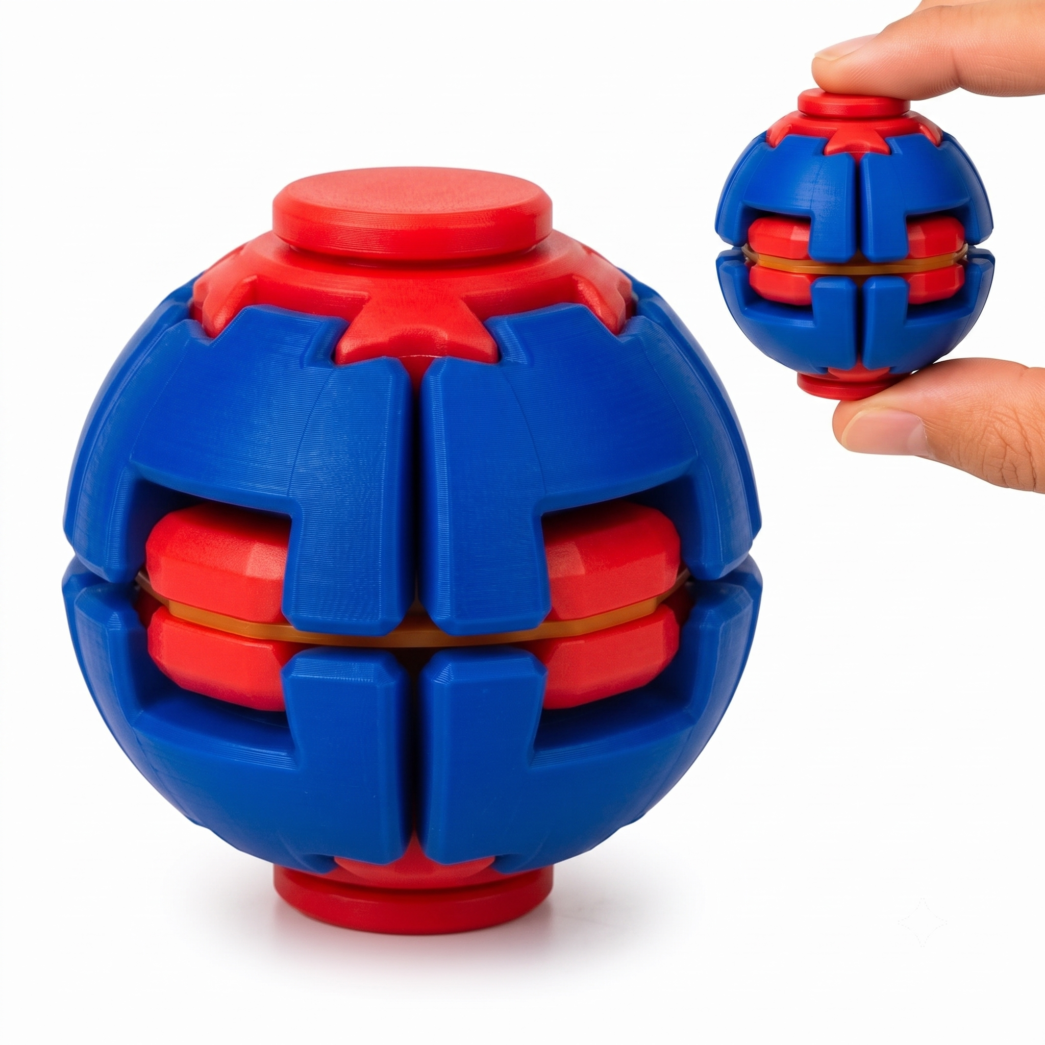 Magic Spinner Ball Toy for Kids, Rotating Fidget Spinner & Handheld Sensory Toy