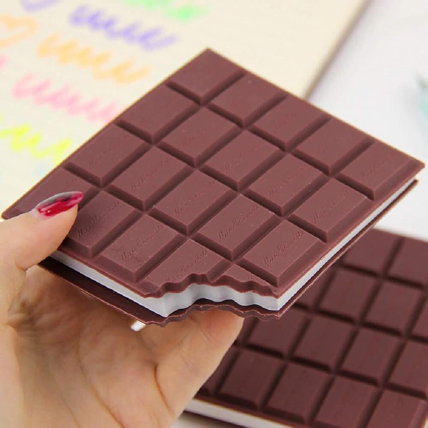 Chocolate Bar Shaped Diary Notebook | Cute Novelty Writing Diary for Kids & Students | Fun Chocolate Design Journal for Notes, Drawing & Daily Writing
